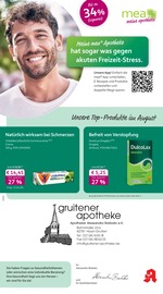 mea - meine apotheke Apotheken Prospekt der aktuellen Woche mit 4 Seiten, gültig von 01.08.2026 bis 31.08.2026, in Haan und Umgebung Aktueller mea - meine apotheke Apotheken Prospekt in Haan und Umgebung, "Unsere August-Angebote" mit 4 Seiten, 01.08.2026 - 31.08.2026