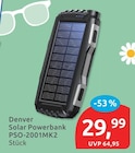 Solar Powerbank PSO-2001MK2 von Denver im aktuellen budni Prospekt