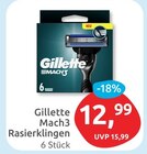 Mach3 Rasierklingen von Gillette für 12,99 € bei budni im Angebot Mach3 Rasierklingen von Gillette im aktuellen budni Prospekt