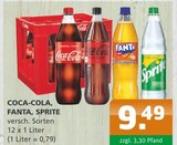 COCA-COLA, FANTA, SPRITE bei Getränke A-Z im Prospekt "" für 9,49 €