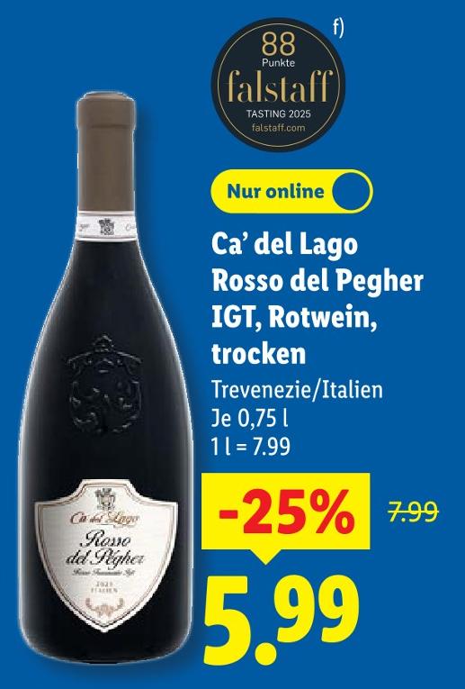 Rosso del Pegher IGT, Rotwein, trocken
