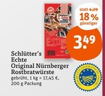 Aktuelles Echte Original Nürnberger Rostbratwürste Angebot bei tegut in Ludwigshafen (Rhein) ab 3,49 €