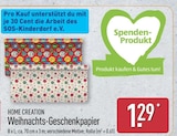Weihnachts-Geschenkpapier von HOME CREATION für 1,29 € bei ALDI Nord im Angebot Weihnachts-Geschenkpapier von HOME CREATION im aktuellen ALDI Nord Prospekt