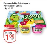 Robby Früchtequark Erdbeere Angebote von Ehrmann bei GLOBUS Gera für 1,00 €