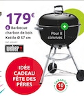 Mr. Bricolage Saint-Pantaléon - Promo Barbecue charbon de bois Kettle Ø 57 cm Promo Barbecue charbon de bois Kettle Ø 57 cm à 179,00 € dans le catalogue Mr. Bricolage à Saint-Pantaléon