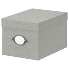 Kasten mit Deckel grau 18x25x15 cm von KVARNVIK im aktuellen IKEA Prospekt für 6,99 €