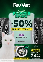 Prospectus Garage & Automobile de Feu Vert, "-50% sur le 2ème pneu", valable du 04/01/2023 au 29/01/2023 