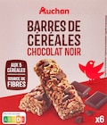Auchan Supermarché Val-de-Reuil - Promo BARRES DE CÉRÉALES CHOCOLAT NOIR AUCHAN Promo BARRES DE CÉRÉALES CHOCOLAT NOIR AUCHAN à 1,30 € dans le catalogue Auchan Supermarché à Val-de-Reuil