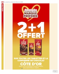 Prix et réduction Côte D'Or dans le prospectus Carrefour Market en cours Offre Côte D'Or dans le catalogue Carrefour Market du moment à la page 34