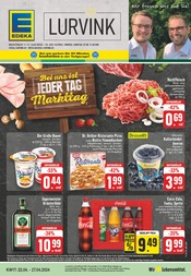 Aktueller EDEKA Supermarkt Prospekt in Wesel und Umgebung, "Aktuelle Angebote" mit 28 Seiten, 22.04.2024 - 27.04.2024