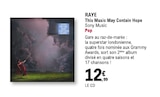 RAYE This Music May Contain Hope - SONY MUSIC en promo chez E.Leclerc RAYE This Music May Contain Hope - SONY MUSIC dans le catalogue E.Leclerc