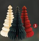 Décoration sapin en papier (30cm) en promo chez Jour de fête Décoration sapin en papier (30cm) dans le catalogue Jour de fête