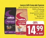 Caffè Crema im Angebot bei E center in Schweinfurt Caffè Crema Angebote von Lavazza bei E center Schweinfurt für 14,99 €