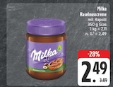 Haselnusscreme Angebote von Milka bei E center Chemnitz für 2,49 €