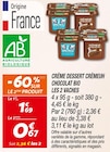 Crème Dessert Crèmeuh Chocolat Bio - Les 2 Vaches - Netto Crème Dessert Crèmeuh Chocolat Bio - Les 2 Vaches à 0,67 € dans le catalogue Netto