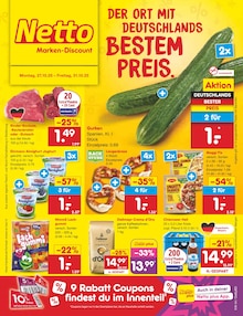 Netto Marken-Discount Prospekt der Woche "Aktuelle Angebote" Seite 1, 27.10.2025 bis 01.11.2025 für Kaufbeuren Aktueller Netto Marken-Discount Prospekt "Aktuelle Angebote" Seite 1 von 65 Seiten für Kaufbeuren