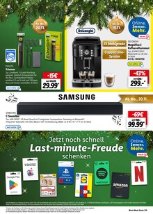 Fernseher im Lidl Prospekt "Magische Weihnachtszeit" mit 48 Seiten (Gießen)