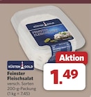 Feinster Fleischsalat bei combi im Berge Prospekt für 1,49 €