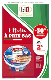 Catalogue Bi1 à Magny: «L’Italie À PRIX BAS» , pages, du 20/05/2025 au 01/06/2025 Prospectus Bi1 à Magny: «L’Italie À PRIX BAS» , pages, du 20/05/2025 au 01/06/2025