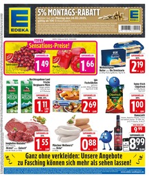 EDEKA Prospekt für Bogen mit 28 Seiten EDEKA Prospekt für Bogen: "5% MONTAGS-RABATT", 28 Seiten, 24.02.2025 - 01.03.2025