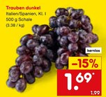 Trauben dunkel bei Netto Marken-Discount im Pocking Prospekt für 1,69 €