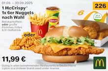 McDonalds Pommes Frites im Prospekt 