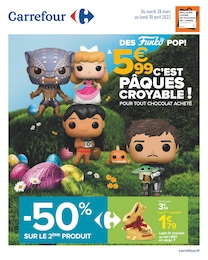 Prospectus Carrefour à Rosny-sous-Bois, "C'est Pâques croyable !", 80 pages, 28/03/2023 - 10/04/2023