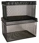 Lot de 2 boites rangement noir - CLEMENTINA FROG - Intermarché à Angers Lot de 2 boites rangement noir - CLEMENTINA FROG en promo chez Intermarché Angers à 10,74 €