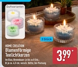 Blumenförmige Teelichtkerzen Angebote von Home Creation bei ALDI Nord Magdeburg für 3,99 €