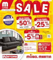 Catalogue Meubles & Décorations Möbel Martin en cours à Metz et alentours, "SALE", 24 pages, 02/01/2026 - 31/01/2026