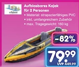 Aufblasbares Kajak für 2 Personen von  im aktuellen Netto Marken-Discount Prospekt für 79,99 €