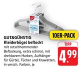 Kleiderbügel beflockt Angebote von GUT&GÜNSTIG bei E center Singen für 4,99 €