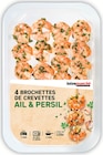 Promo Brochettes de crevettes à l'ail et au persil à 4,39 € dans le catalogue Intermarché Express à Fontainebleau