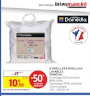 2 oreillers moelleux lavables - Domédia - Intermarché à Nîmes 2 oreillers moelleux lavables - Domédia en promo chez Intermarché Nîmes à 10,50 €