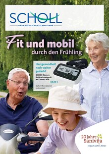 Blutdruckmessgerät im Scholl Orthopädie-Schuhtechnik GmbH Prospekt "Fit und mobil durch den Frühling" mit 6 Seiten (Pforzheim)