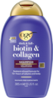 Biotin & Collagen Shampoo von ogx für 5,49 € bei budni im Angebot Biotin & Collagen Shampoo von ogx im aktuellen budni Prospekt