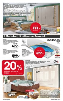 Matratze im aktuellen Möbel Martin Prospekt (Ludwigshafen (Rhein)) Matratze im Möbel Martin Prospekt "JETZT PROFITIEREN: KÜCHENMESSE" mit 20 Seiten (Ludwigshafen (Rhein))