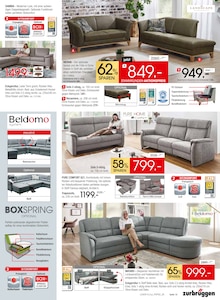 Trapezsofa Angebot im Zurbrüggen Prospekt, gültig von 04.10.2025 bis 18.10.2025 Trapezsofa Angebot im aktuellen Zurbrüggen Prospekt auf Seite 15