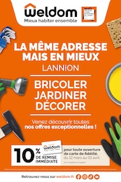 Prospectus Weldom à Grâces, "LA MÊME ADRESSE MAIS EN MIEUX LANNION", 20 pages, 12/03/2025 - 01/04/2025