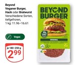 Burger Angebote von Beyond bei GLOBUS Neubrandenburg für 2,99 €