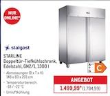 Doppeltuer-Tiefkuehlschrank, Edelstahl, GN2/1, 1300 l bei METRO im Langen Prospekt für 1.784,99 €