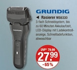 Rasierer MS6330 von GRUNDIG im aktuellen V-Markt Prospekt für 27,99 €