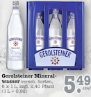 Mineralwasser Angebote von Gerolsteiner bei E center Offenbach für 5,49 €