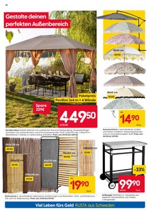 Pavillon im Rusta Prospekt "Willkommen zu Hause in Schweden!" mit 24 Seiten (Essen)