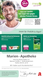 mea - meine apotheke Prospekt für Bodenheim: "Unsere August-Angebote", 4 Seiten, 01.08.2026 - 31.08.2026