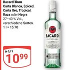 Carta Blanca im Angebot bei GLOBUS in Krefeld Carta Blanca Angebote von Bacardí bei GLOBUS Krefeld für 10,99 €