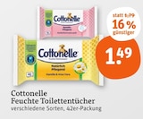 Feuchte Toilettentücher von Cottonelle für 1,49 € bei tegut im Angebot Feuchte Toilettentücher von Cottonelle im aktuellen tegut Prospekt