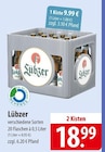 Lübzer bei famila Nordost im Waren Prospekt für 9,99 €