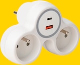 Biplite frontale avec chargeurs usb a+c - Bricorama Biplite frontale avec chargeurs usb a+c à 7,90 € dans le catalogue Bricorama