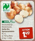 Gelbe Bio Speisezwiebeln bei nahkauf im Hohenfels Prospekt für 1,49 €